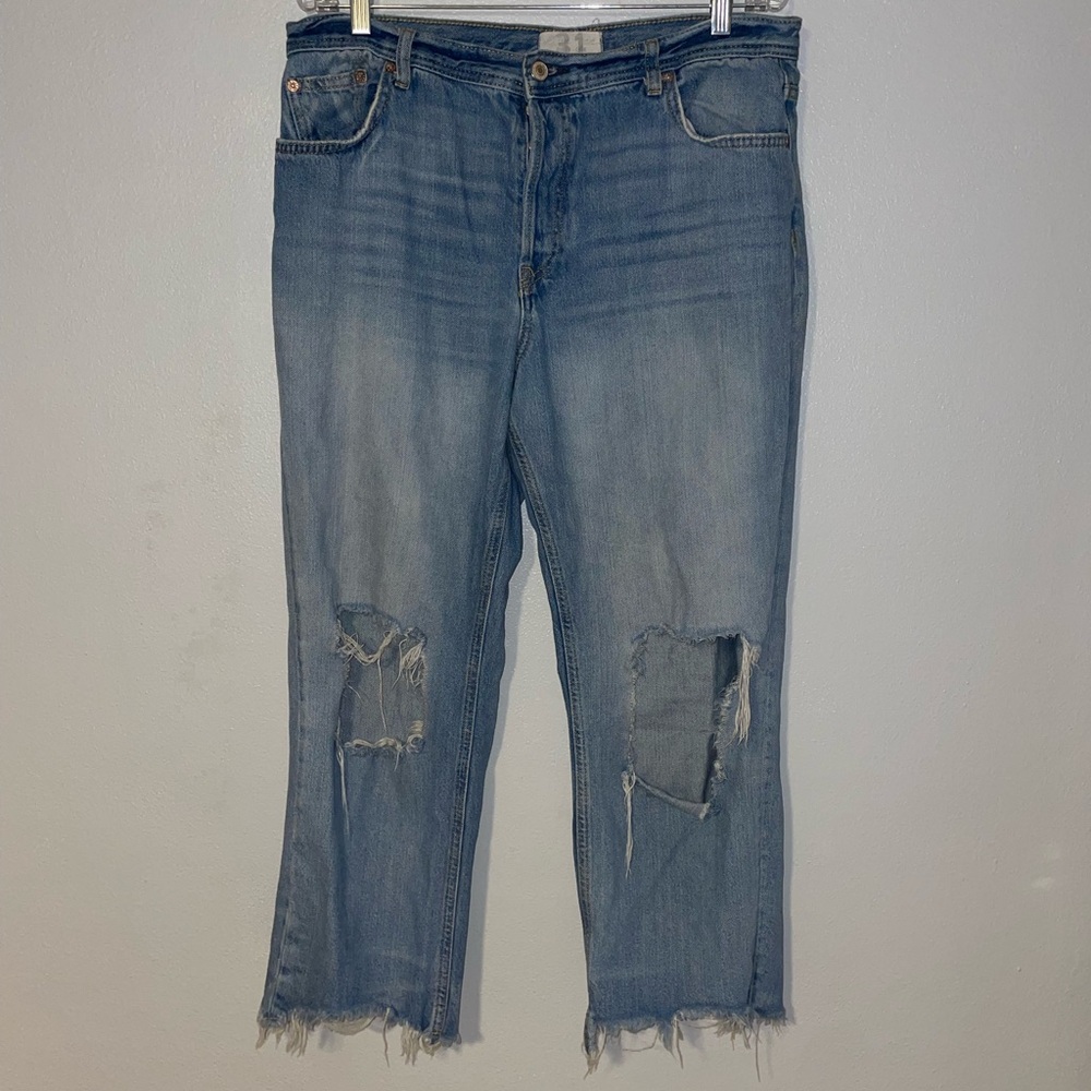 Free People 90’s Distressed Denim Jeans